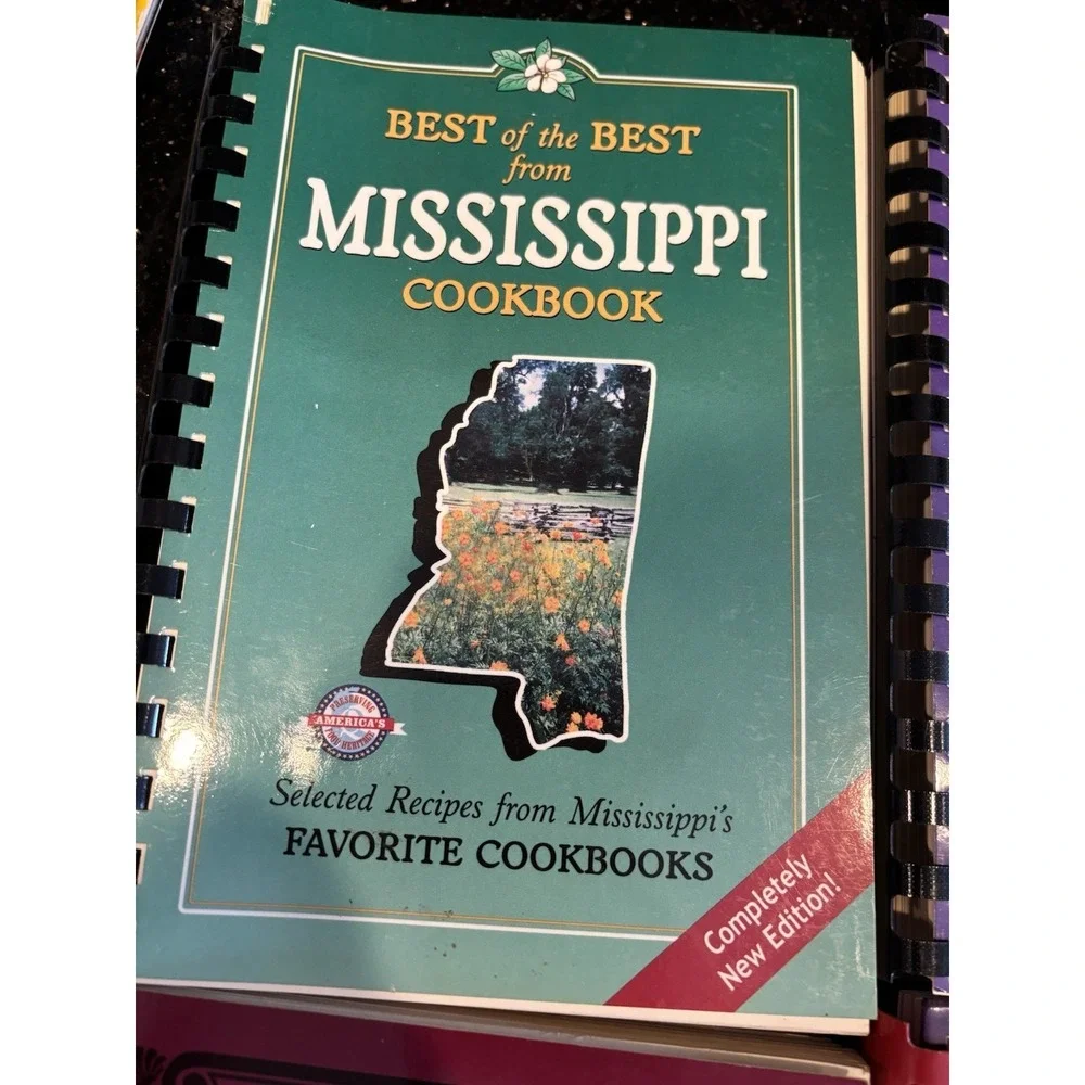 Lot of 8 Southern Cajun Louisiana Texas‎ Mississippi Spiral Cookbooks Vintage